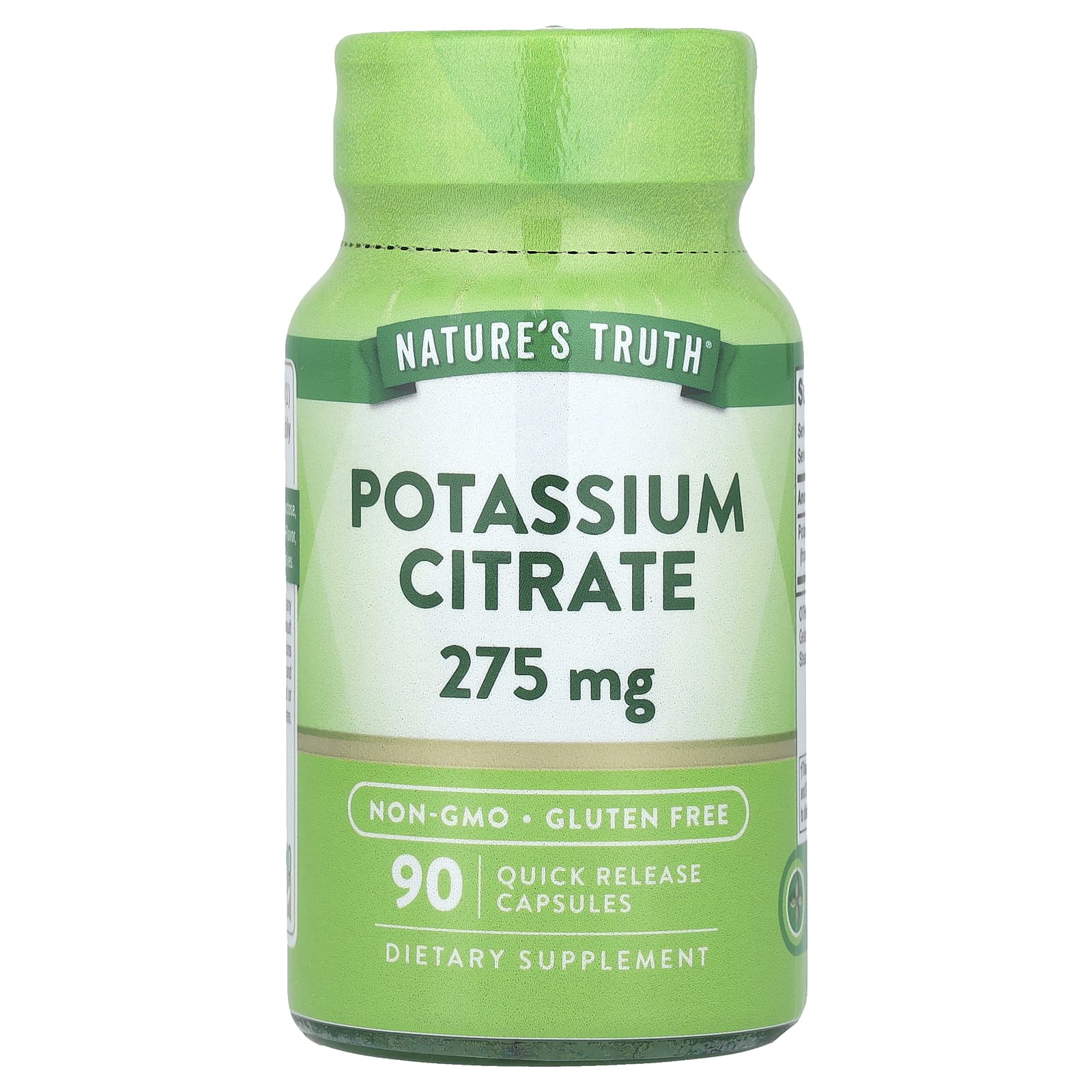 

Nature S Truth, Potassium Citrate, 275Mg, 90 Rapid Release Capsules