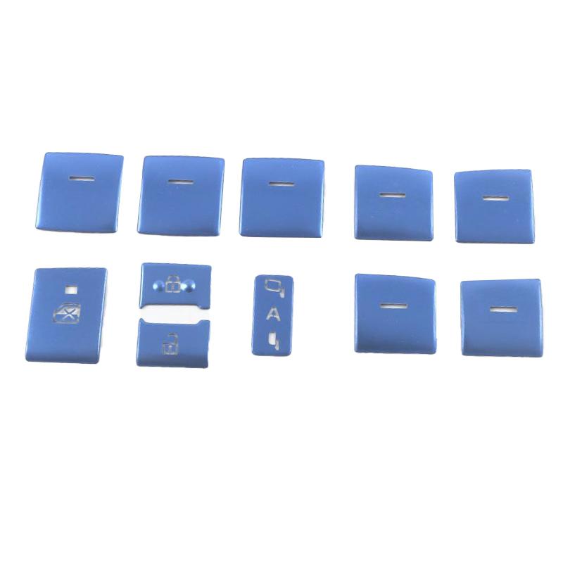 

Для Toyota Highlander Kluger XU70 2020 2024 2024 2024 Гибридный алюминиевый автомобиль Внутренний переключатель стеклоподъемника Кнопка отделки Наклейки