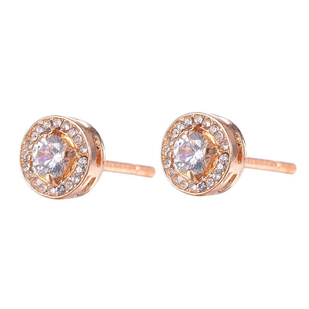 European and American Fashion Rhinestone Crystal Zirconia Stud Earrings
