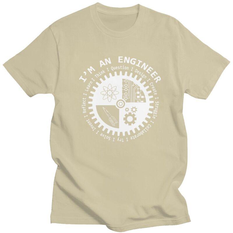 Custom Im An Engineer Tshirt for Men Short Sleeves Leisure T Shirt Tshirt Loose Fit 100 Cotton Tee Gift Idea