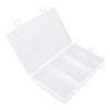 Organizer Aufbewahrungsbox 3 Fächer Kunststoff Transparent Platzsparend Schmuck