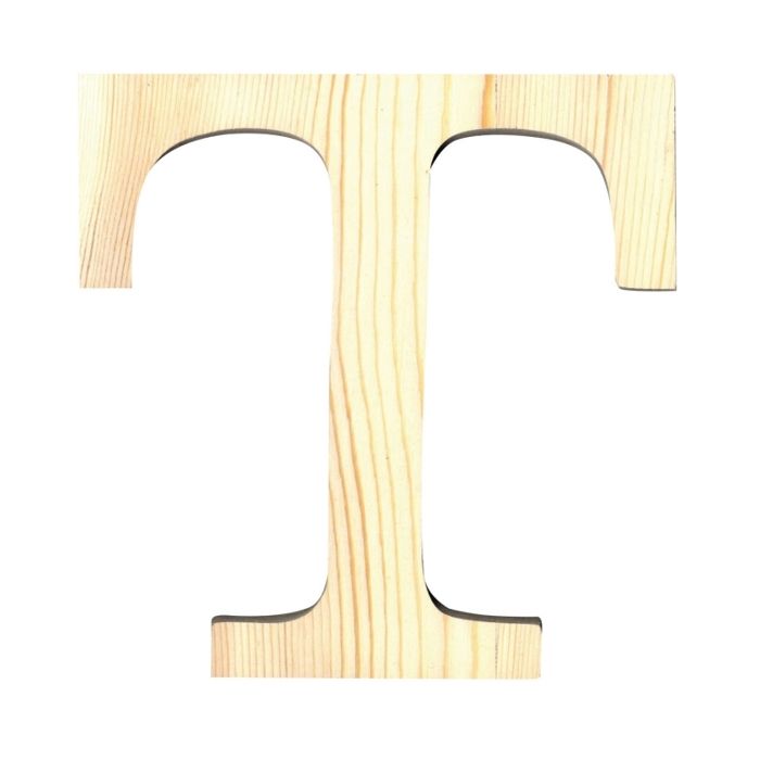 LETTER T - 11.5 CM - WOOD
