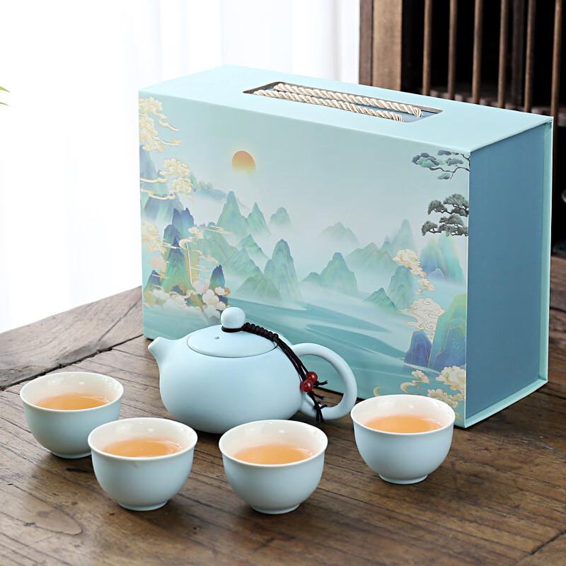 

Ailanhui Jia WJ Light Luxury Kung Fu Tea Set Xishi Pot Style