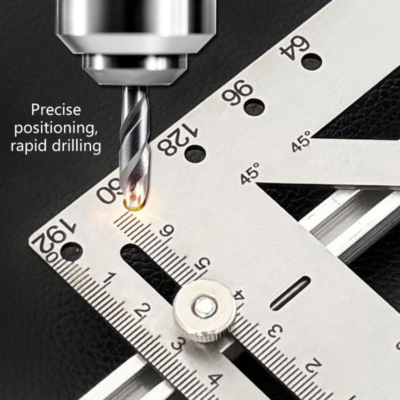 Universally Cabinet Door Handle Positioning Device Adjustable Cabinet Handle Template Guide For Precise Drilling Tool