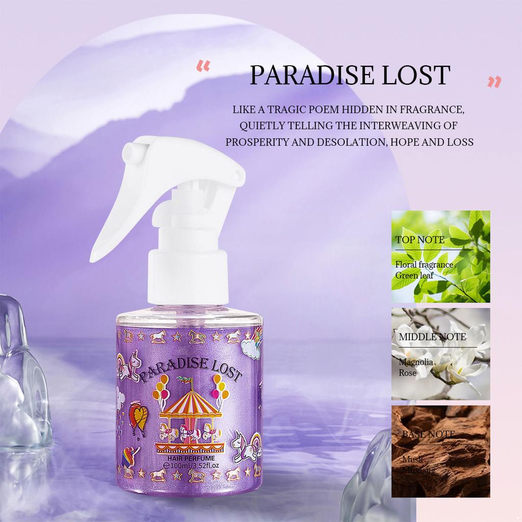 Refreshing Perfume Spray for Women Men - Long Lasting Fragrance Mist Suitable for Body Hair and Clothing