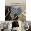Chic Commuter Crescent Bag Stylish Canvas Crossbody Purse For Trendy Women