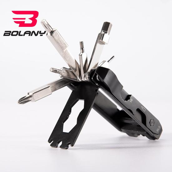 Utensile Multifunzione 16 In 1 Per Bicicletta – Kit Riparazione Pieghevole Con Leve E Cacciaviti - 2