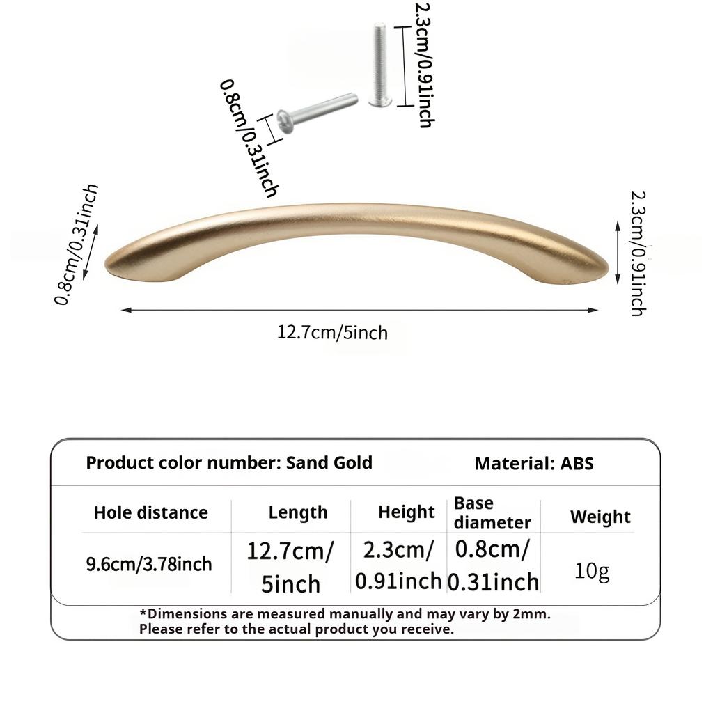 1 Stück/4 Stück Moderne und einfache gebogene Schrankgriffe und gebogene Kleiderschrankgriffe aus ABS-Material fühlen sich im Winter nicht kalt an Sie sind