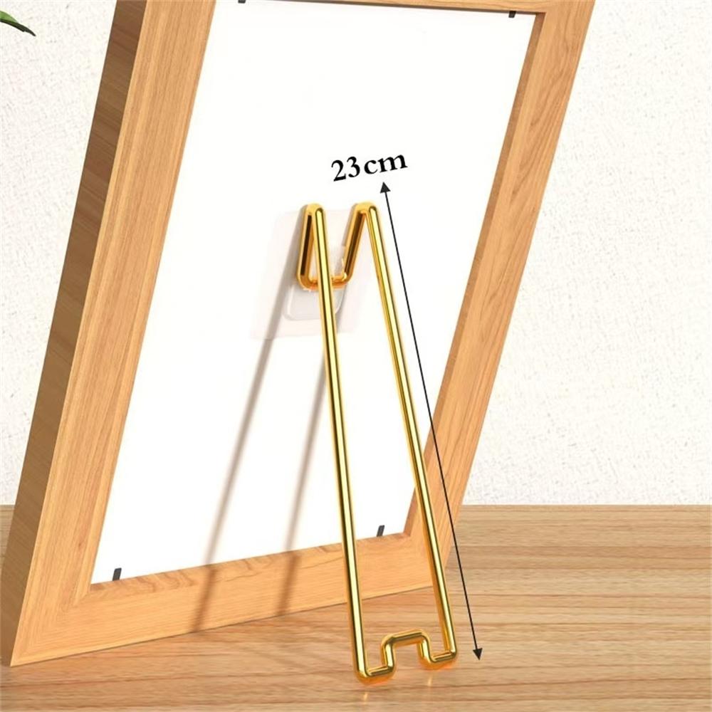 No Drill No Nail Photo Frame Stand Desktop Display Holder For Pictures Albums And Artwork Easy Setup Sturdy Support Only Bracket