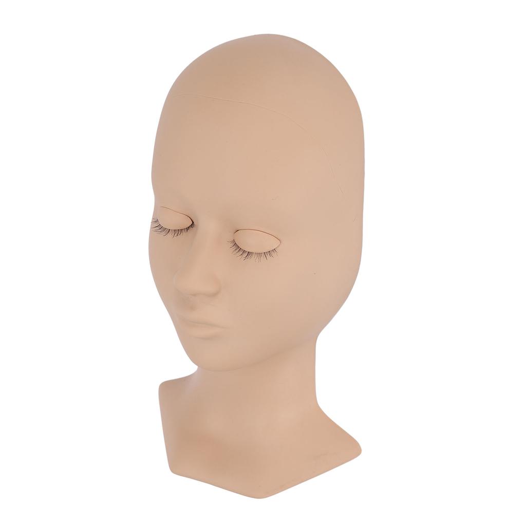 Eyelash Extensions Training Mannequin Head Soft Silicone Removable Eyelids Lifelike Practice Head