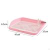 Dog Potty Training Tray, Removable Cat Litter Box, Reusable Box with Mesh Grids for Small