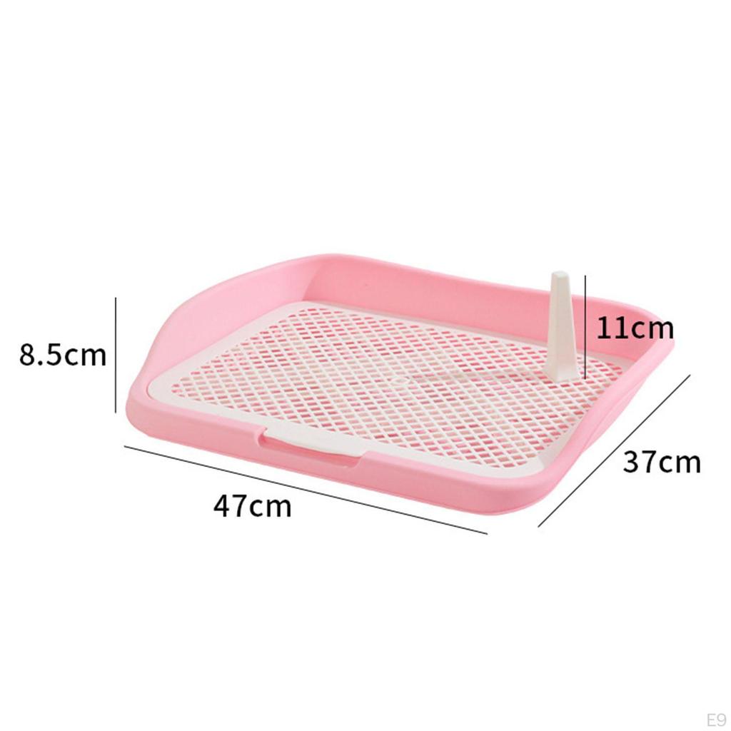 Dog Potty Training Tray, Removable Cat Litter Box, Reusable Box with Mesh Grids for Small
