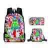 Classic Funny Garten of Banban 3D Print 3pcs/Set pupil School Bags Laptop Daypack Backpack Inclined shoulder bag Pencil Case