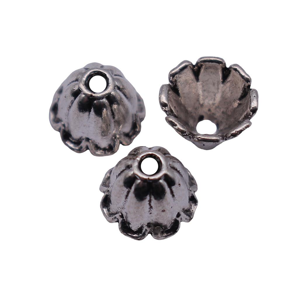 Multi Color Swirl Flower Bead Caps Spacer Beads For Jewelry Making Components