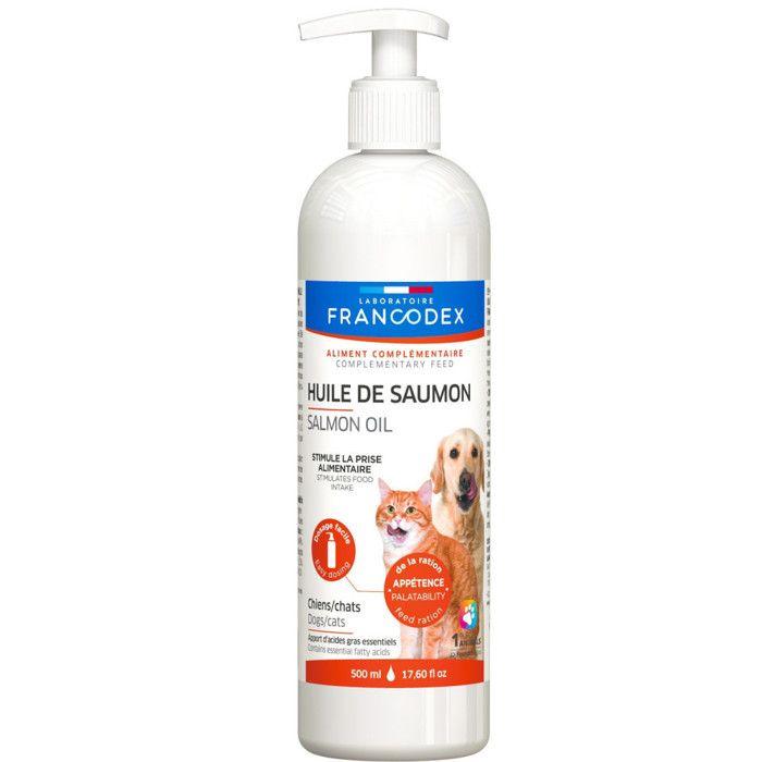Huile de Saumon - FRANCODEX - 500 ml - Oméga-3 - Oméga-6 - Santé de la peau