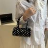 Neue Stifthaltertasche Handtasche Punktehandtasche kleine Tasche Schulter Crossbody Trommeltasche Damentasche