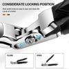 Nail Clippers for Seniors, Clipmaster Pro Toenail Clippers, Ergonomic Angled Head Senior Toenail Clipper Fast