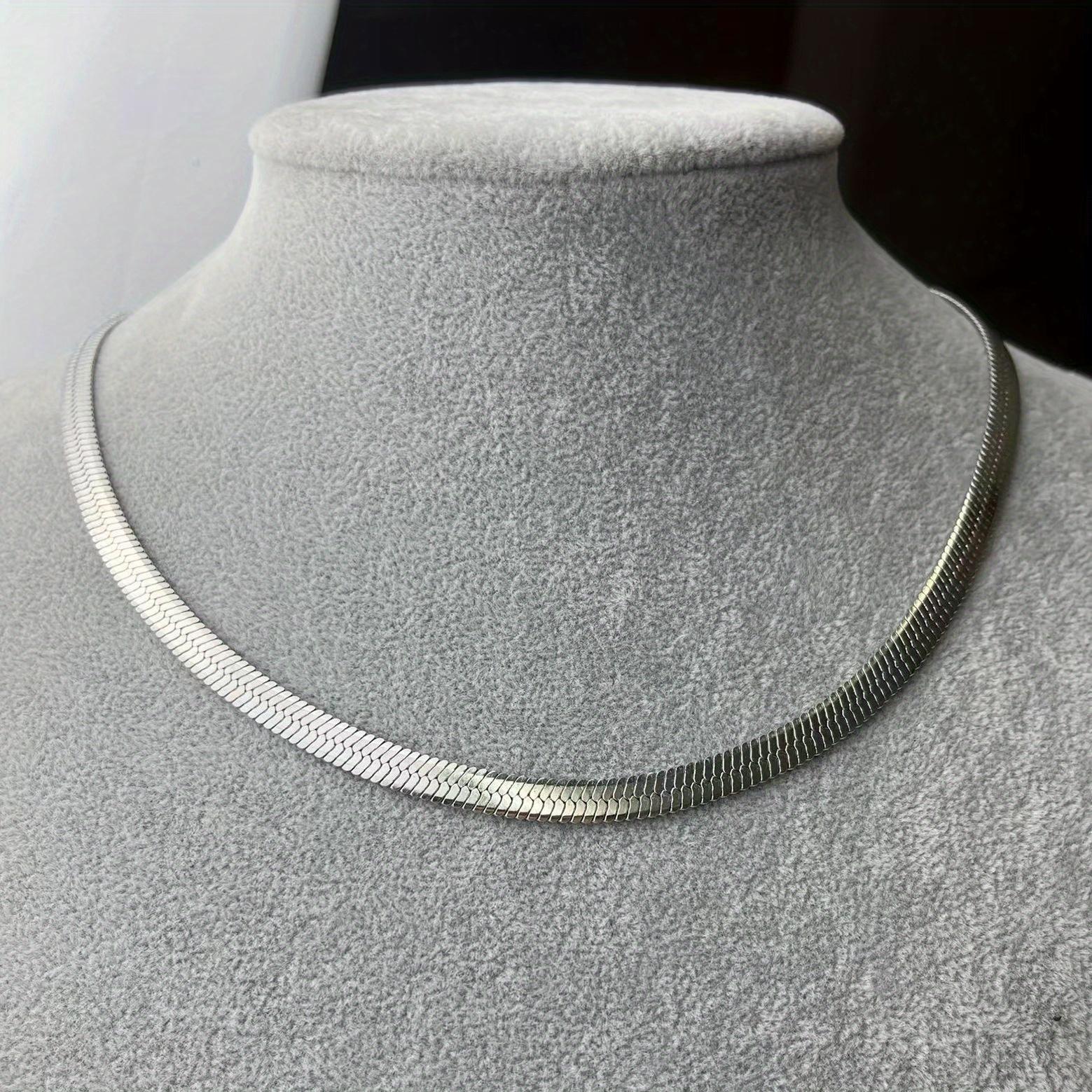 

1 шт. Изысканная цепочка «Змеиная кость», модное ожерелье для мужчин и женщин, повседневные аксессуары, подарки на День благодарения 30inch