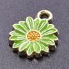 20 Pcs Little Daisy Pendant Metal Flower Pendant Charm Fashion Jewelry DIY Accessories for DIY Necklace Bracelet Earring