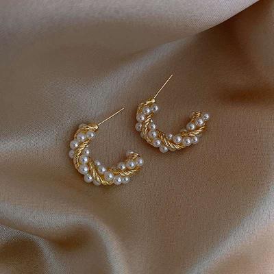 Wrap Geometric Elements Temperament Women Party Twist Design Earrings