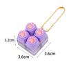 DIY Keyboard Fidget Keychain Keys Button Pinch Toy Portable Finger Keyboard Cap  Pass Time