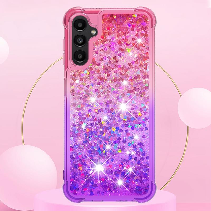 A54 SM-A546B Capa para Samsung Galaxy A54 Capa Desenho Animado Areia Movediça Líquido Dinâmico Capa para Samsung A 54 A34 A14 5G Capas de Telefone