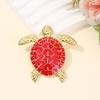 Unique Tortoise Design Brooch Lightweight Alloy Jewelry Lapel Pin For Business Outfit Birthday Gift