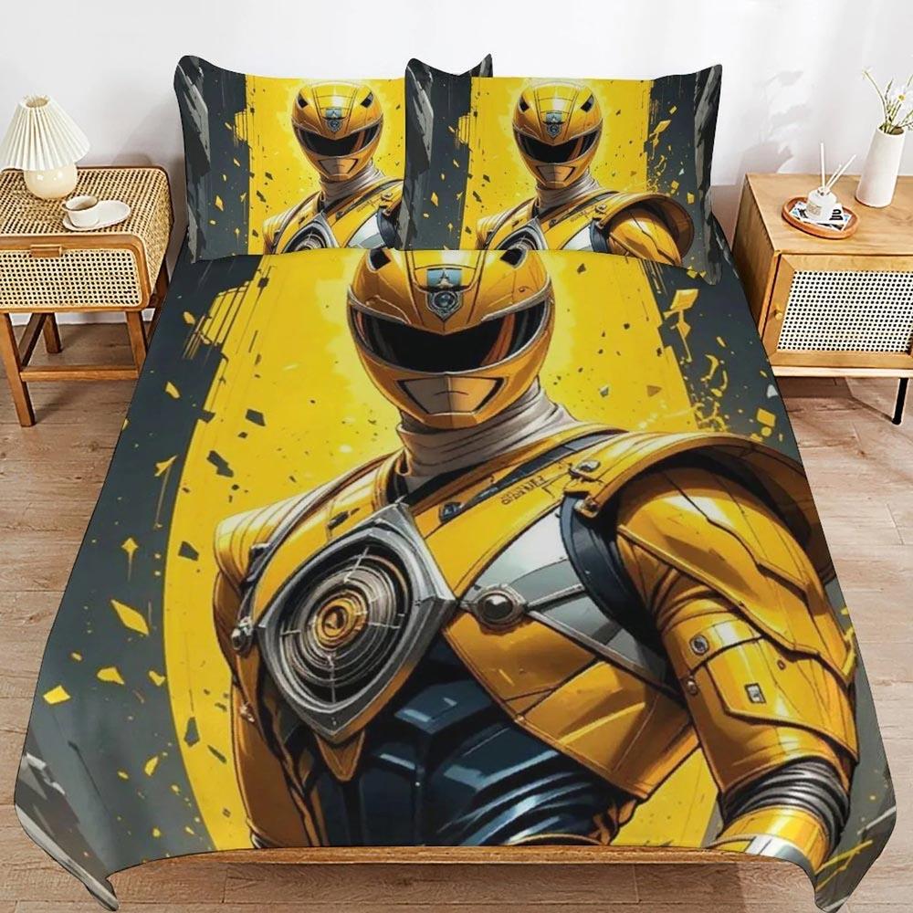 M-Mighty Morphin Soft bedding Cartoon P-Power Rangers Decorative Bedding Throws Bedspread Bed Cover Gift