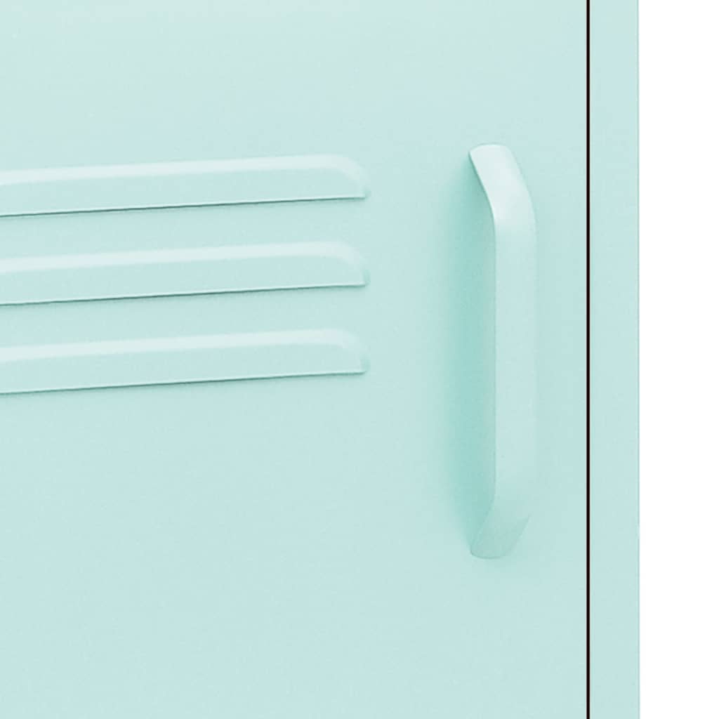Nightstand Mint Green 35x35x51 cm Steel