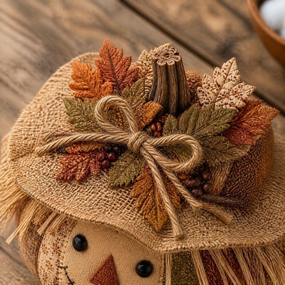 Vintage Style DIY Sewing Kit Floral Fabric Patchwork Pumpkin Friends Kit Autumn Home Decor