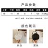 Spring New Trendy Versatile Shoulder Messenger Bag Fashionable Simple High Texture Portable Small Round Bag