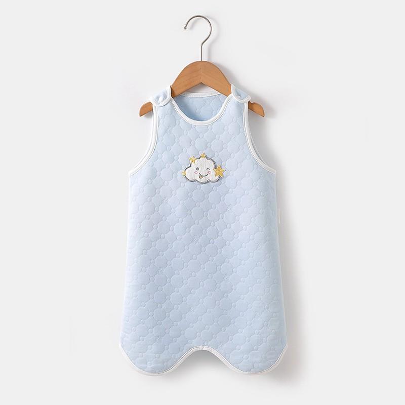Baby Sleeveless Footed Sleep Sack With Snap Cartoon Print Cotton Toddler Sleepwear 1-3 Years