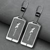 New Zinc Alloy Leather Car Remote Control Key Cover, For  Xpeng P7 P7I, Protected Keychain Bag, Car Accessories