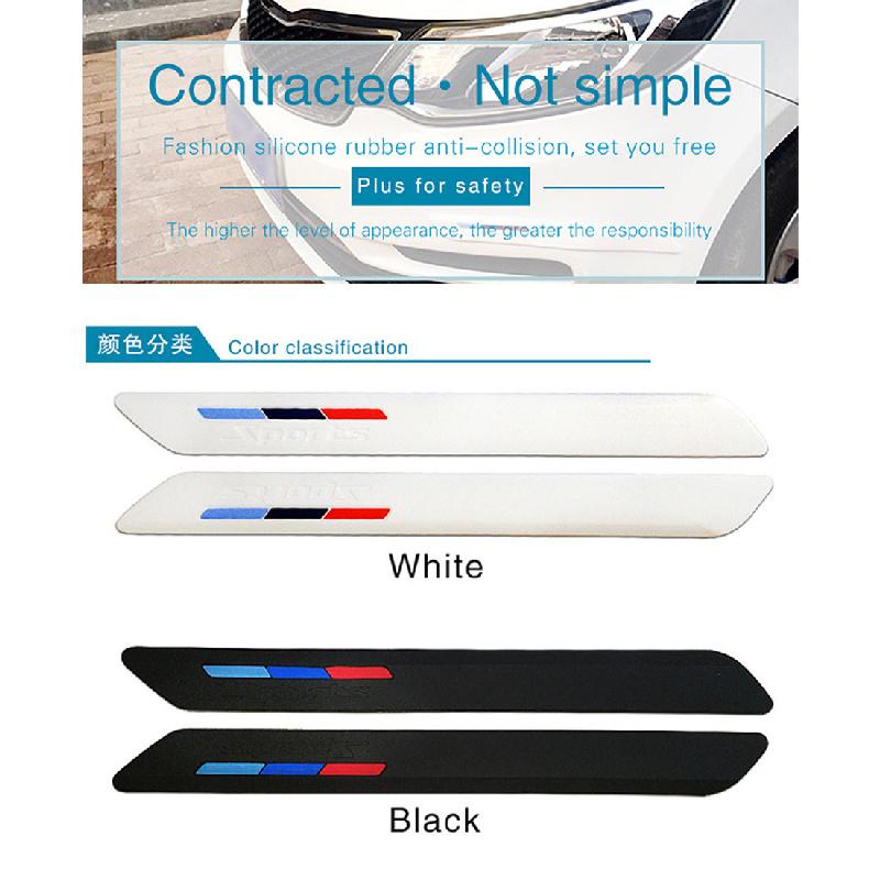 Universal 1Pair Car Bumper Protector Strips Edge Protection Guards Stickers