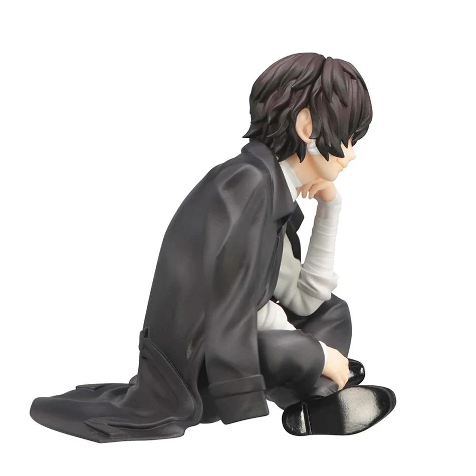 12cm FuRyu Bungo Stray Dogs Dazai Osamu Noodles Press Figure Japanese Cartoon Figurines Collection Cute Toys Kid Friendly Entertaining Fun Play Safe