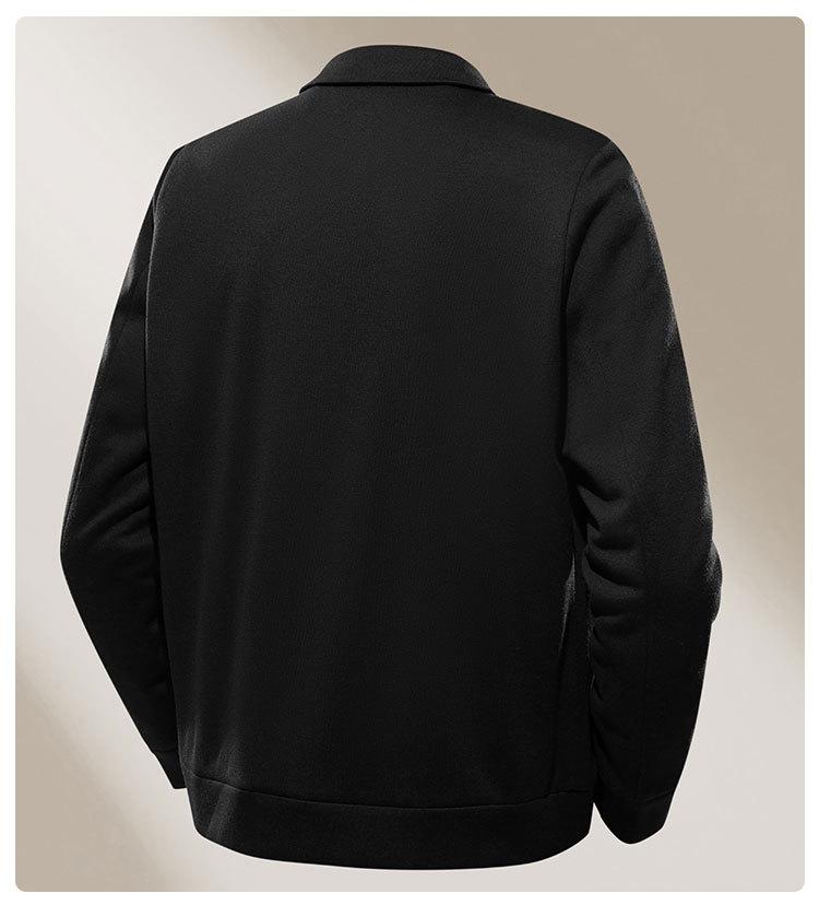 [Sheep Wool] Spring Business and Leisure Wool Cardigan Jacket for Men, Simple Collar Knitted Wool Jacket for Men