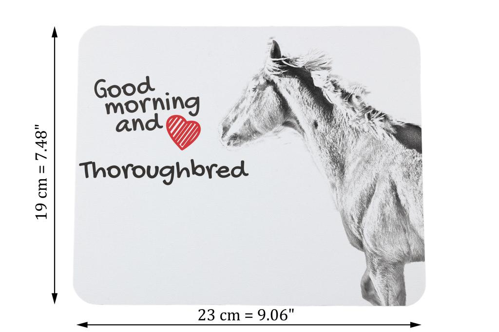 Puro-sangue - mouse pad com estampa, mouse pad personalizado com um cavalo, gadget exclusivo para um trabalhador de escritório da marca Art-Dog