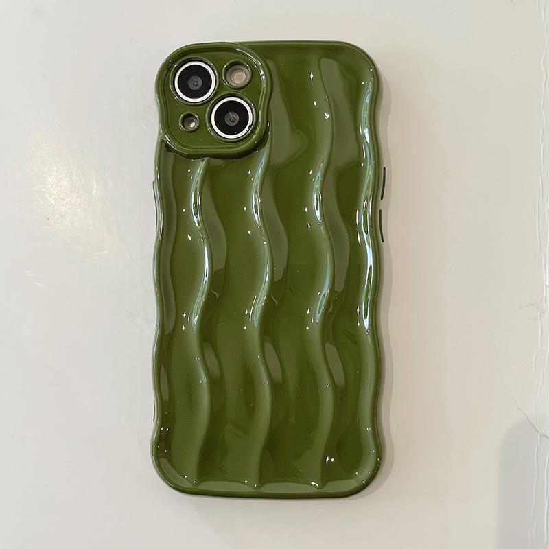 3D water ripple pattern Phone Case For iPhone 17 16 15 14 13 Pro Max 14promax 14pro Soft Shockproof Back Cover