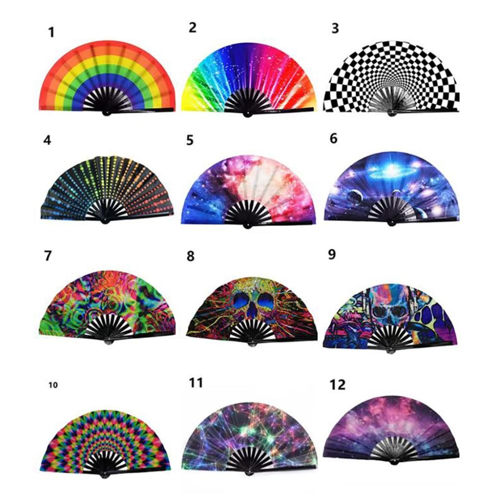 Handheld Bamboo Wood Gift Large Summer Supplies Dancing Fan Festival Decor Folding Hand Fan