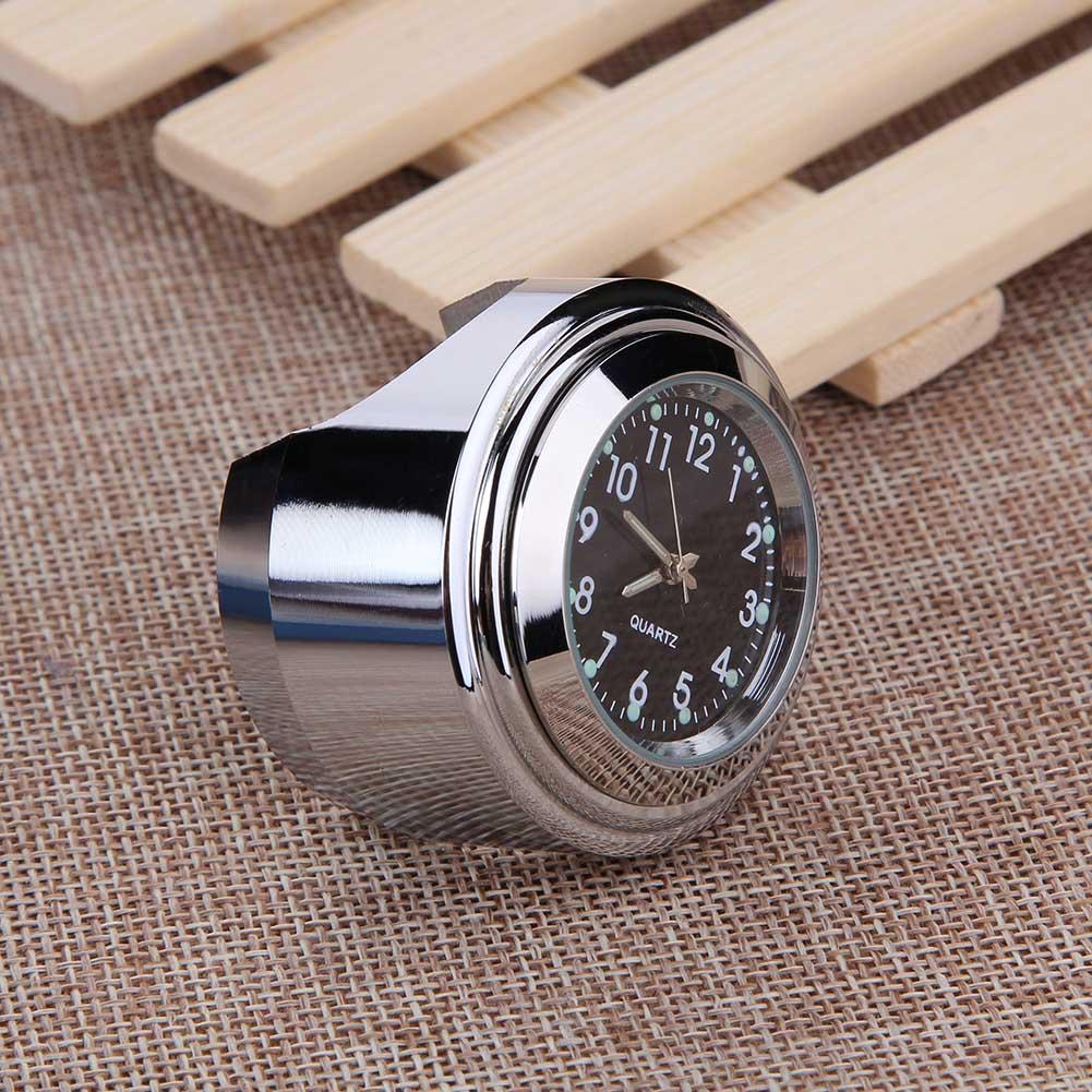 Waterproof Luminous 22/25mm Motorcycle Bike Handlebar Mount Clock Watch Aluminum Alloy Dial Quartz Clock Watch Moto Accessory