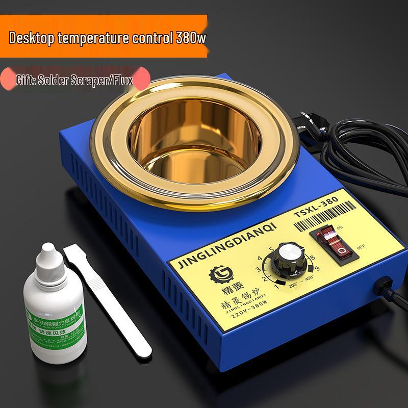 Portable Electric Tin Melting Pot: Adjustable Temperature Soldering Furnace for Electricians