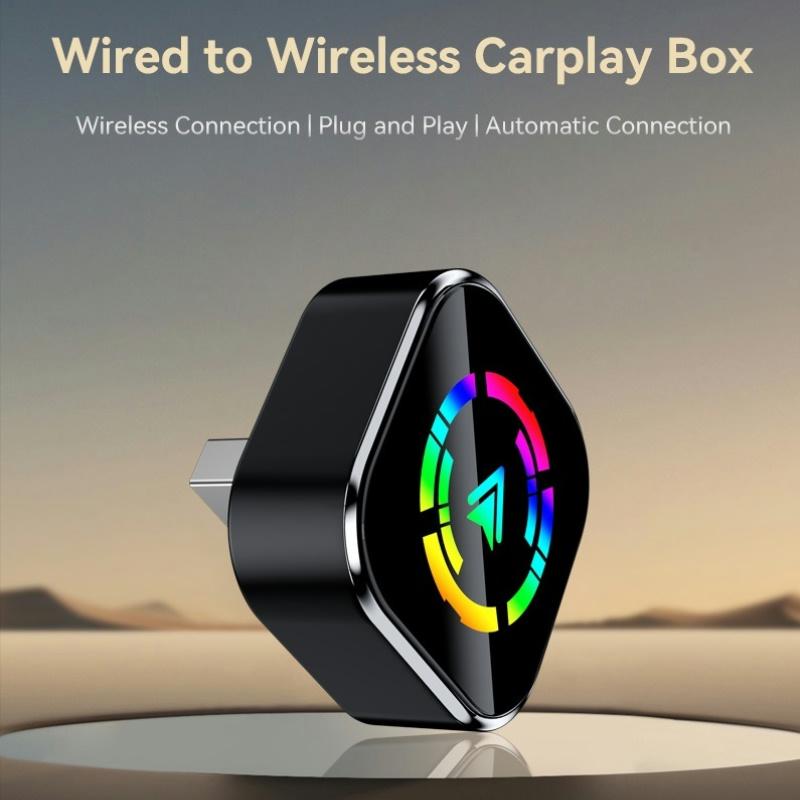 Wireless Carplay Adapter for Android iPhone 2 in1 Wired to Wireless AI Box Plug and Play Auto Connection OTA Update