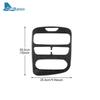 Real Soft Carbon Fiber Trim Sticker LHD RHD For Renault Clio 3 2013 2014 2015 2016 2017 2018 Car Central Control Panel Interior