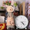 Creative Mini Easter Bunny Statue Cute European Pastoral Mini Rabbit Figurine Resin Crafts Rabbit Desktop Ornament Farmhouse