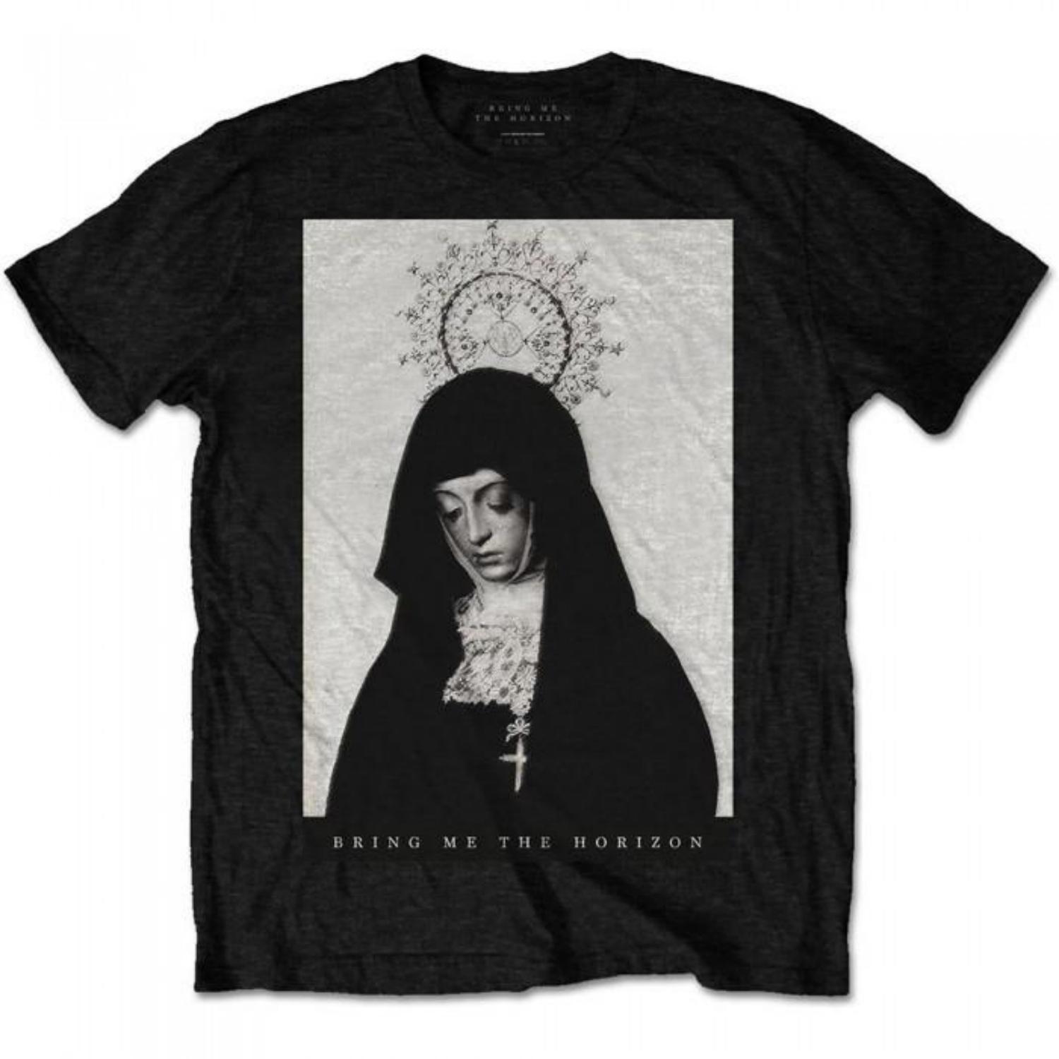 Bring Me The Horizon Unisex Adult Nun Cotton T-Shirt S