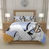 L-L D-Death N-Note Anime Bedding Set with Duvet Cover Soft Microfiber Kids Teens Bedroom Fits US UK EU AU DE Beds, Single Double Queen King