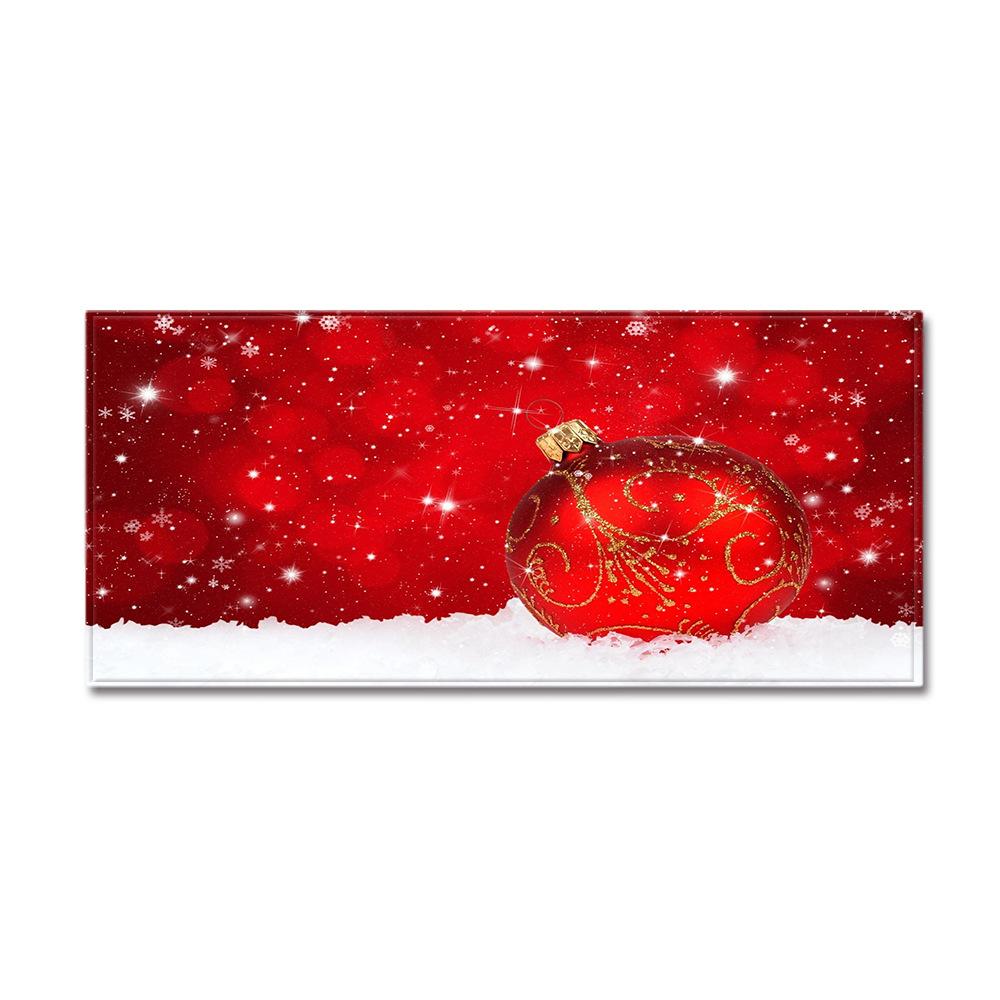 Merry Christmas Kitchen Mat Soft Thickened Kitchen Floor Mat Waterproof Non-slip Oil-proof Floor Mat Runner Rug