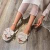 Cotton Slippers for Women, Thick and Lightweight Anti-slip Cotton Shoes, Bedroom Warm Slippers