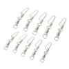 50Pcs High Strength Fishing Snap Swivels Stainless Steel B Type Ball Bearing Swivels for Saltwater F