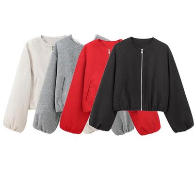 Chaqueta Bomber Chaqueta Corta para Mujer Otoño Chaqueta Americana Uniforme de Béisbol para Mujer Chaqueta Escolar